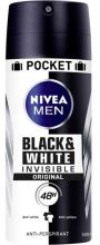 Black&White Invisible Deodorant Spray Men 100 ml