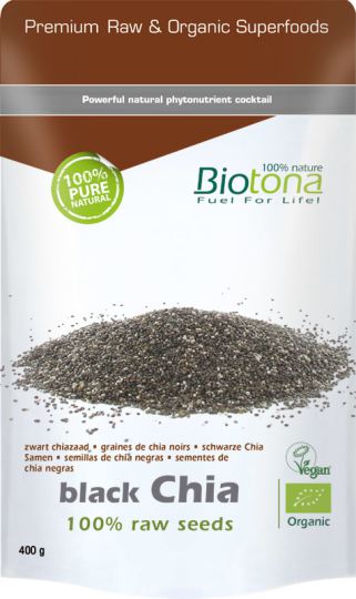 Black Chia seeds Raw Bio 400 gr