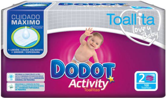 Dodot Activity toallitas húmedas para bebés 108uts